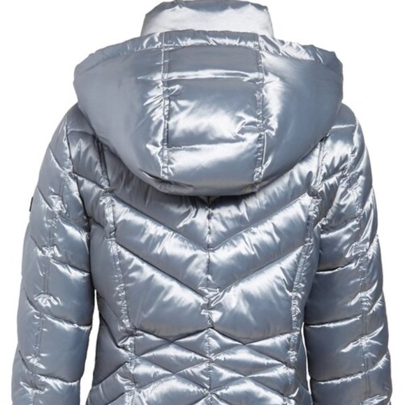 NWT $230 SAM EDELMAN Women XS (US 0-2) Hooded Puffer Coat Winter Snow Jacket - Picture 8 of 16